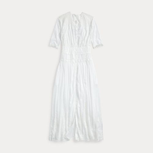 Robe en coton bordée de dentelle - RRL - Modalova