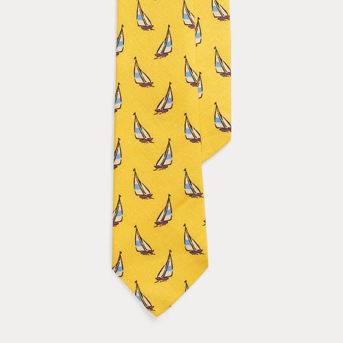 Cravate en lin motif voilier - Polo Ralph Lauren - Modalova