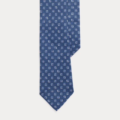 Cravate en lin à motif carré - Polo Ralph Lauren - Modalova