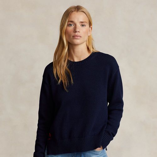 Pull col rond en coton - Polo Ralph Lauren - Modalova