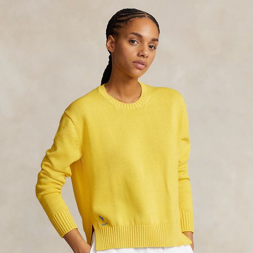 Pull col rond en coton - Polo Ralph Lauren - Modalova