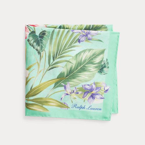 Pochette en soie habotai botanique - Purple Label - Modalova