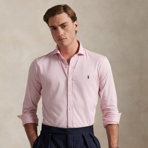 Chemise à col évasé en jersey - Polo Ralph Lauren - Modalova