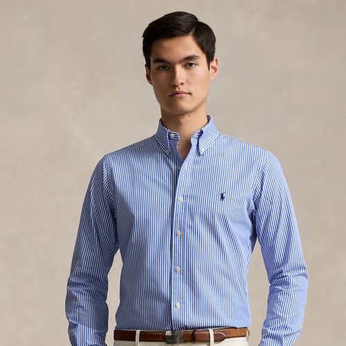 Chemise rayée Custom Fit en popeline - Polo Ralph Lauren - Modalova
