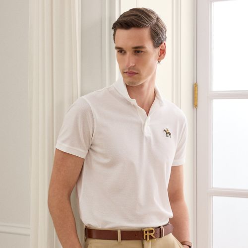Polo Custom Slim Fit en piqué - Purple Label - Modalova