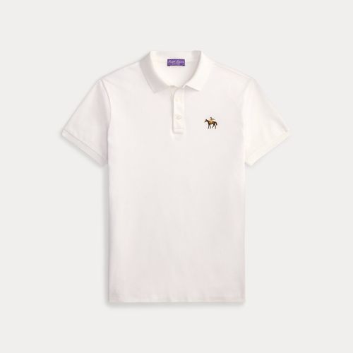Polo Custom Slim Fit en piqué - Purple Label - Modalova