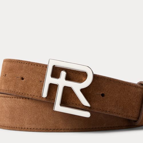 Ceinture en daim à boucle RL - Purple Label - Modalova