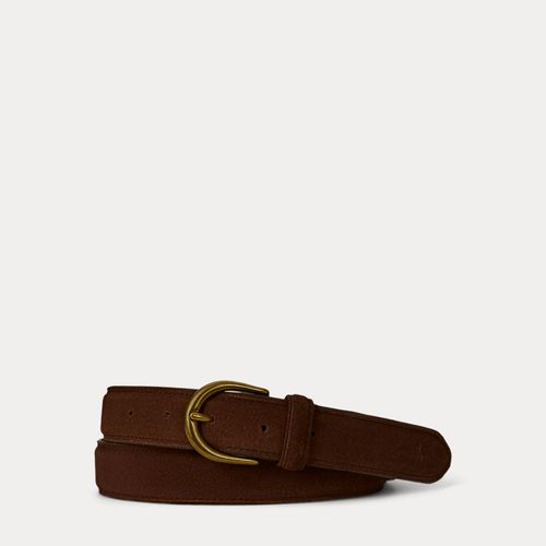 Ceinture en daim avec boucle en laiton - Polo Ralph Lauren - Modalova