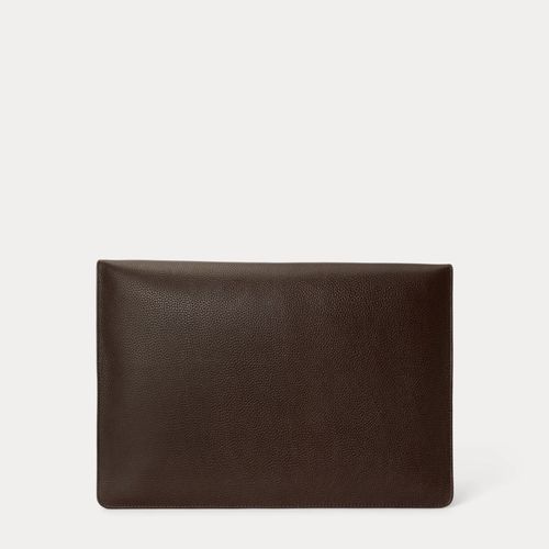 Compartiment cuir grainé pour ordinateur - Polo Ralph Lauren - Modalova