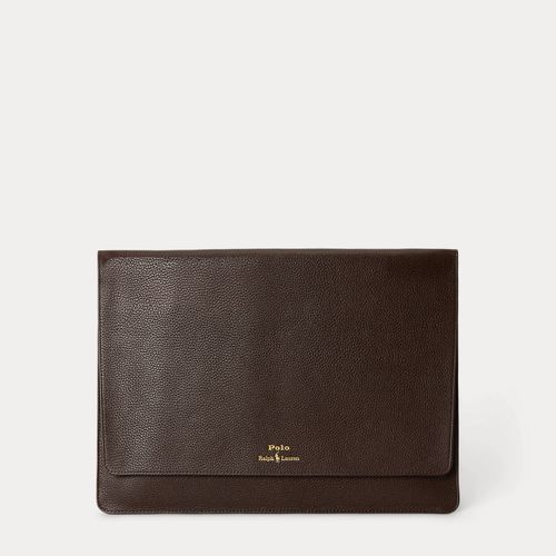 Compartiment cuir grainé pour ordinateur - Polo Ralph Lauren - Modalova