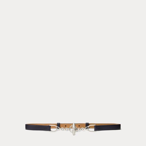 Ceinture Skinny à fermoir toggle en vachette - Collection - Modalova