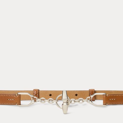 Ceinture Skinny à fermoir toggle en vachette - Collection - Modalova