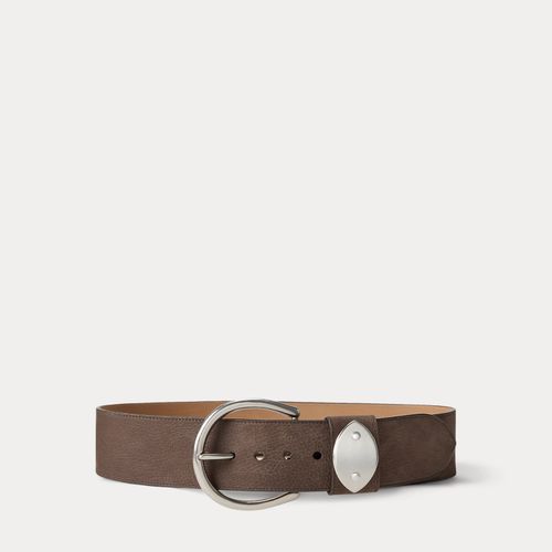 Ceinture large en nubuck grainé - Collection - Modalova