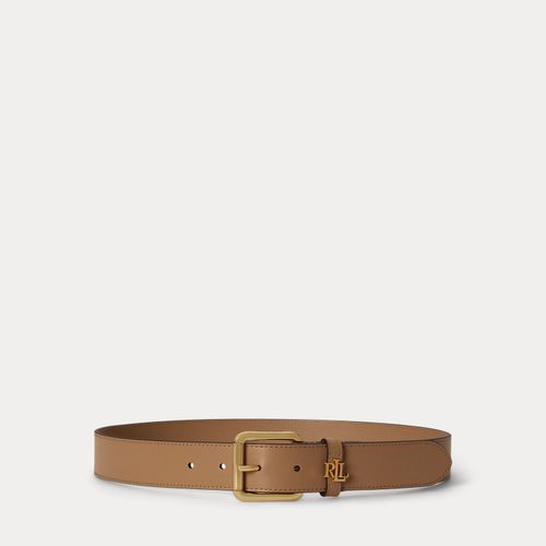Ceinture en cuir avec passant logo - Lauren - Modalova