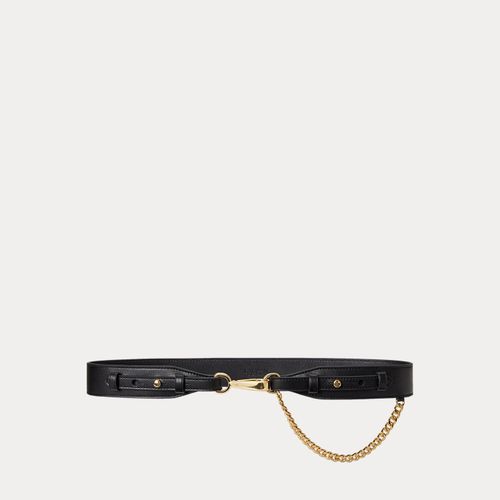 Ceinture fermeture à clip et chaîne cuir - Lauren - Modalova