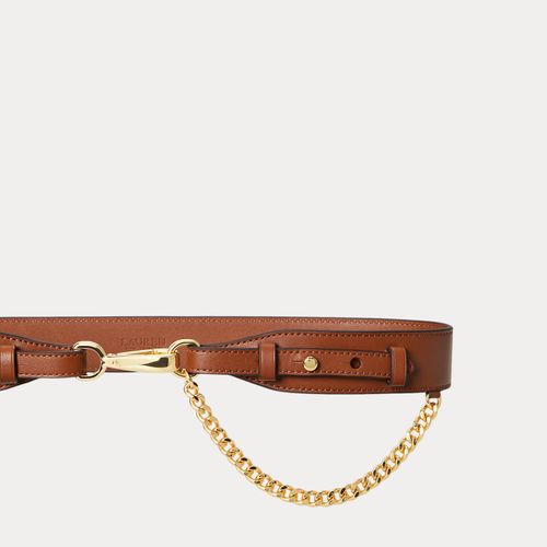 Ceinture fermeture à clip et chaîne cuir - Lauren - Modalova