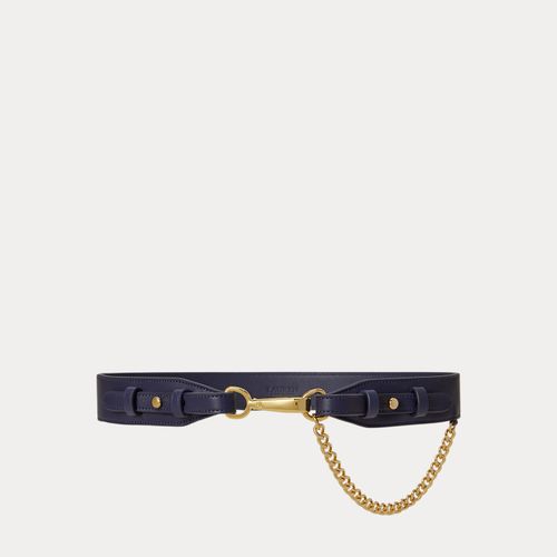 Ceinture fermeture à clip et chaîne cuir - Lauren - Modalova