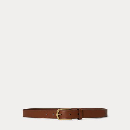 Ceinture fine en cuir à boucle ronde - Lauren - Modalova