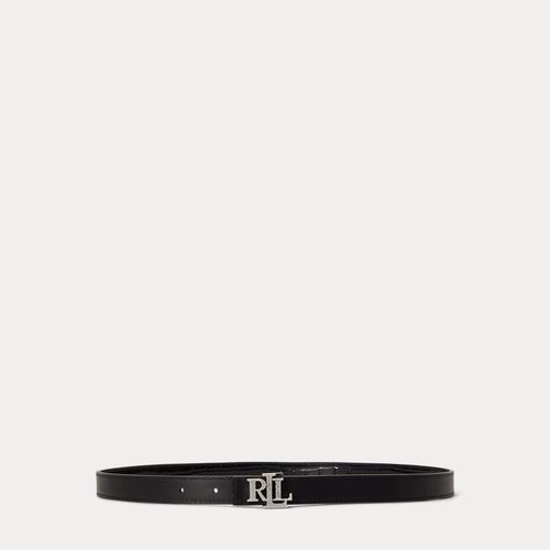 Ceinture fine réversible gaufrée à logo - Lauren - Modalova