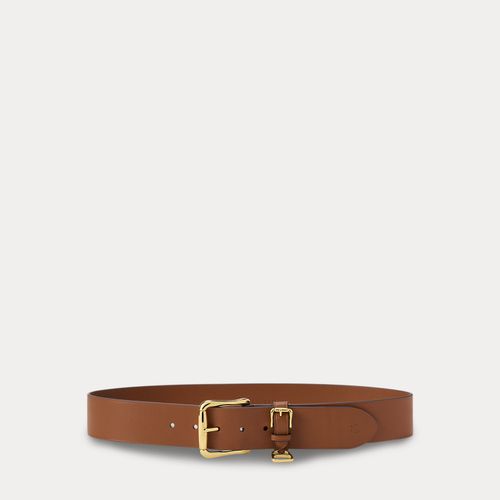 Ceinture large en cuir à boucle arrondie - Lauren - Modalova