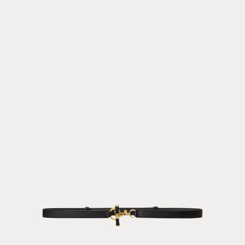 Ceinture Skinny en cuir à barrette - Lauren - Modalova