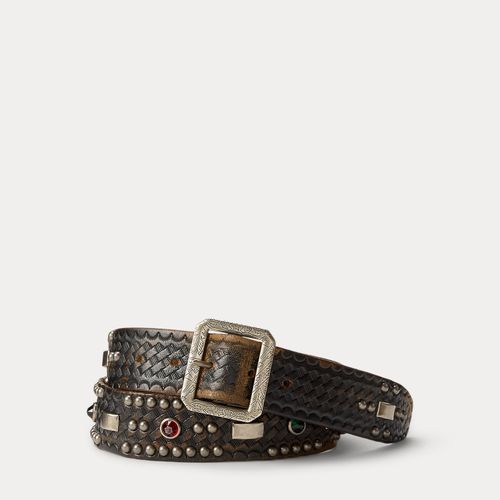 Ceinture cloutée en cuir - RRL - Modalova