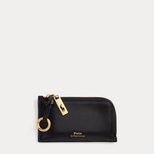 Porte-cartes zippé Polo ID en cuir - Polo Ralph Lauren - Modalova