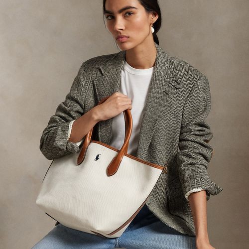 Cabas Bellport moyen en toile - Polo Ralph Lauren - Modalova