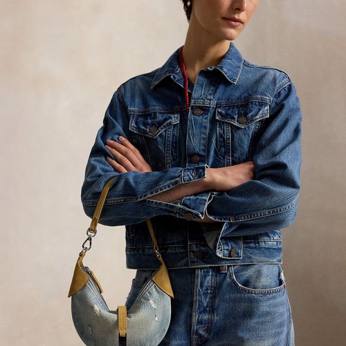 Sac Mini Shoulder Polo ID en denim-daim - Polo Ralph Lauren - Modalova