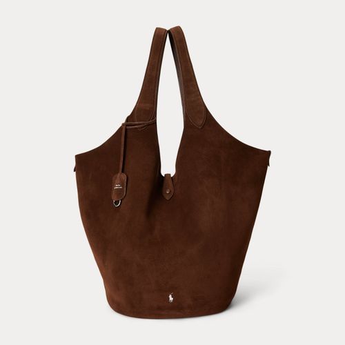 Grand cabas Polo Play en daim - Polo Ralph Lauren - Modalova
