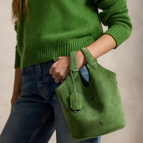 Petit cabas Polo Play daim bandoulière - Polo Ralph Lauren - Modalova