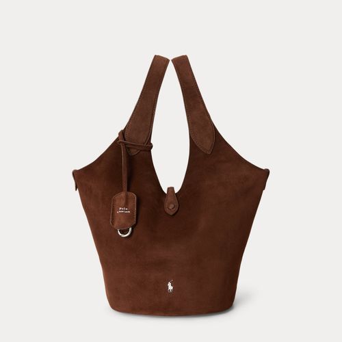 Cabas Polo Play en daim - Polo Ralph Lauren - Modalova
