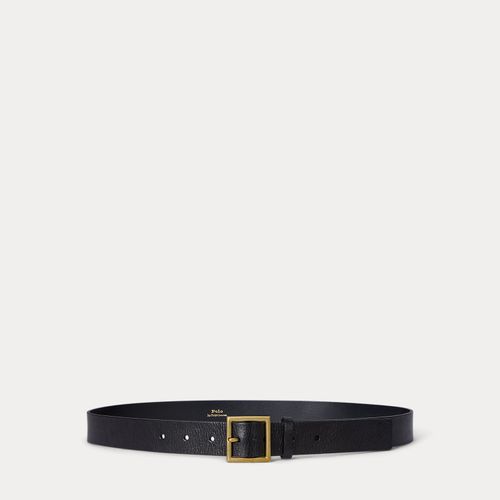 Ceinture en cuir à boucle carrée - Polo Ralph Lauren - Modalova