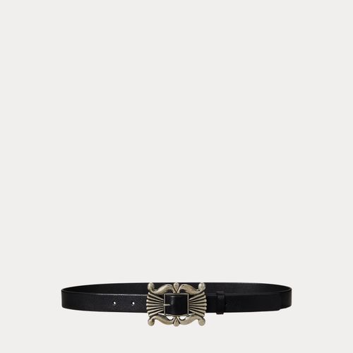 Ceinture à boucle décorative en cuir - Polo Ralph Lauren - Modalova