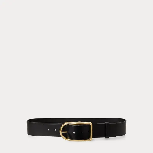 Ceinture en cuir à boucle incurvée - Polo Ralph Lauren - Modalova