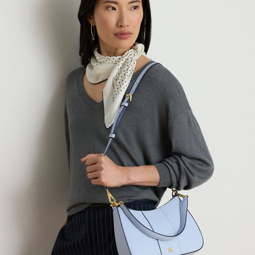 Sac moyen Danni rayé en cuir - Lauren - Modalova