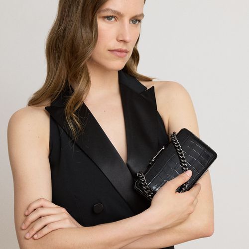 Petit clutch Franki façon crocodile - Lauren - Modalova