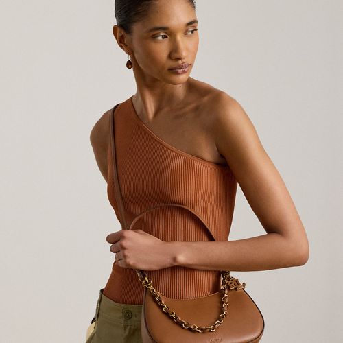 Sac épaule Marcy moyen zippé en cuir - Lauren - Modalova