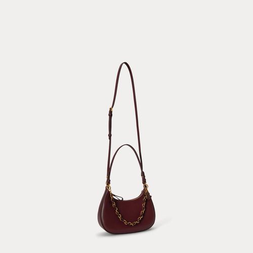 Sac épaule Marcy moyen zippé en cuir - Lauren - Modalova