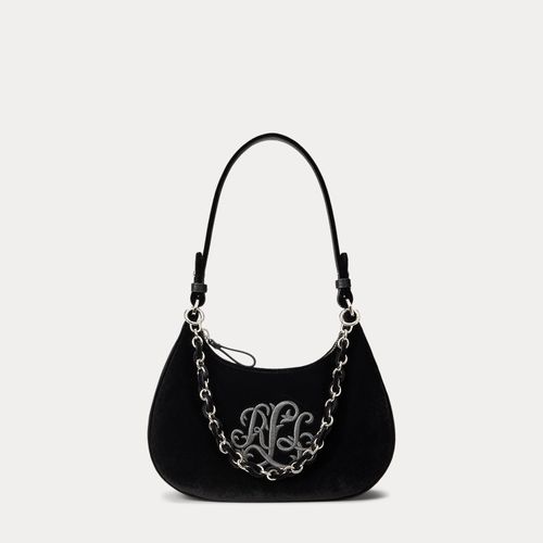 Sac épaule moyen Marcy zippé velours - Lauren - Modalova