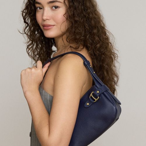 Petit sac porté épaule Tasha grainé - Lauren - Modalova