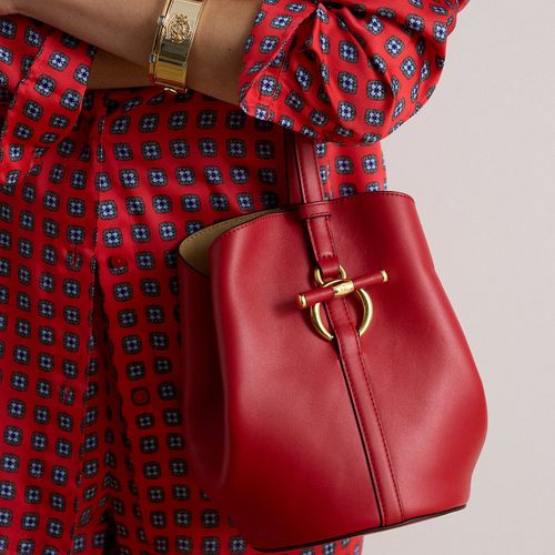 Petit sac seau ouvert Blaike en cuir - Lauren - Modalova