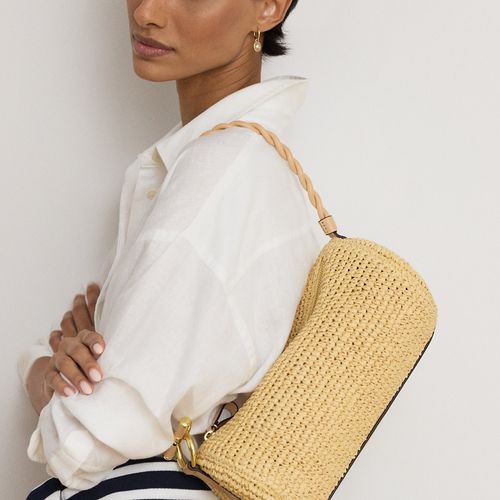 Sac polochon moyen Blaike en paille - Lauren - Modalova