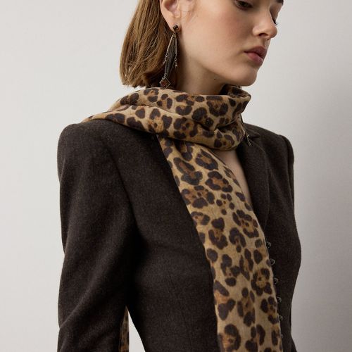 Écharpe léopard en pashmina de cachemire - Collection - Modalova