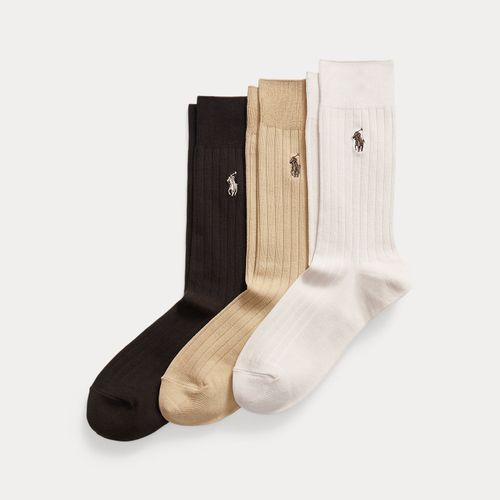 paires de chaussettes hautes côtelées - Polo Ralph Lauren - Modalova