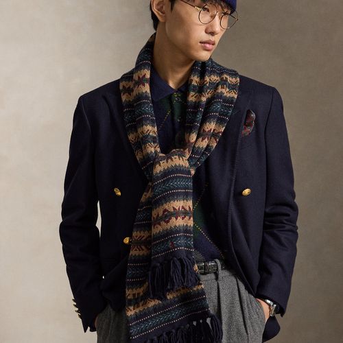 Écharpe Fair Isle en laine mélangée - Polo Ralph Lauren - Modalova