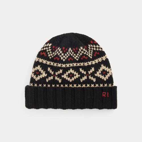 Bonnet à motifs en laine mélangée - Polo Ralph Lauren - Modalova
