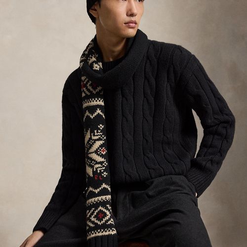 Écharpe en laine mélangée à motifs - Polo Ralph Lauren - Modalova