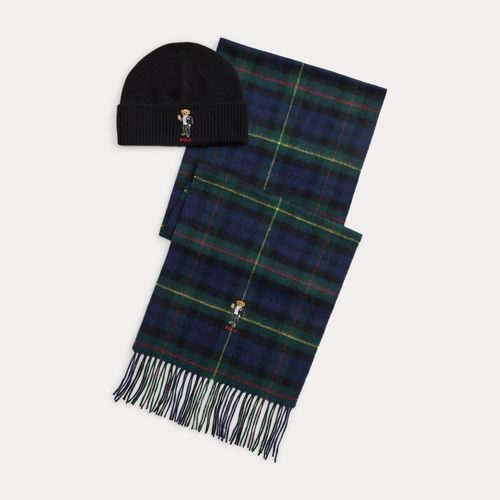 Coffret bonnet et écharpe Martini Bear - Polo Ralph Lauren - Modalova