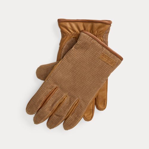 Gants isolants velours côtelé et mouton - Polo Ralph Lauren - Modalova